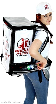 This enables the beverage promoter to individually adapt the carrying frame much more simply.