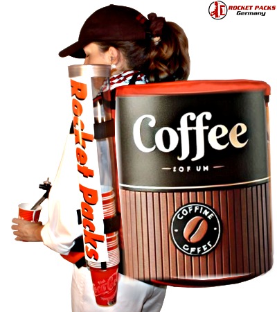 entre SocioCulturel in Seichamps, featuring an innovative drink backpack dispenser used for brand appearance, sampling, and person-to-person marketing