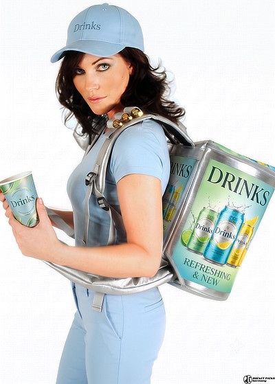 Kompakter 5-Liter-Drink-Pack zur mobilen Verteilung von Dosengetränken.