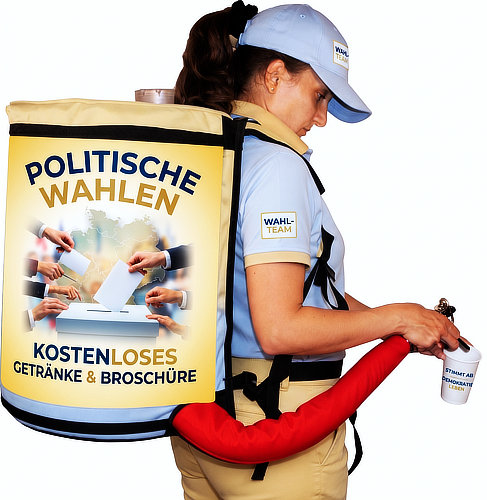 Promotion-Rucksack für politische Kampagnen und persönliche Wähleransprache